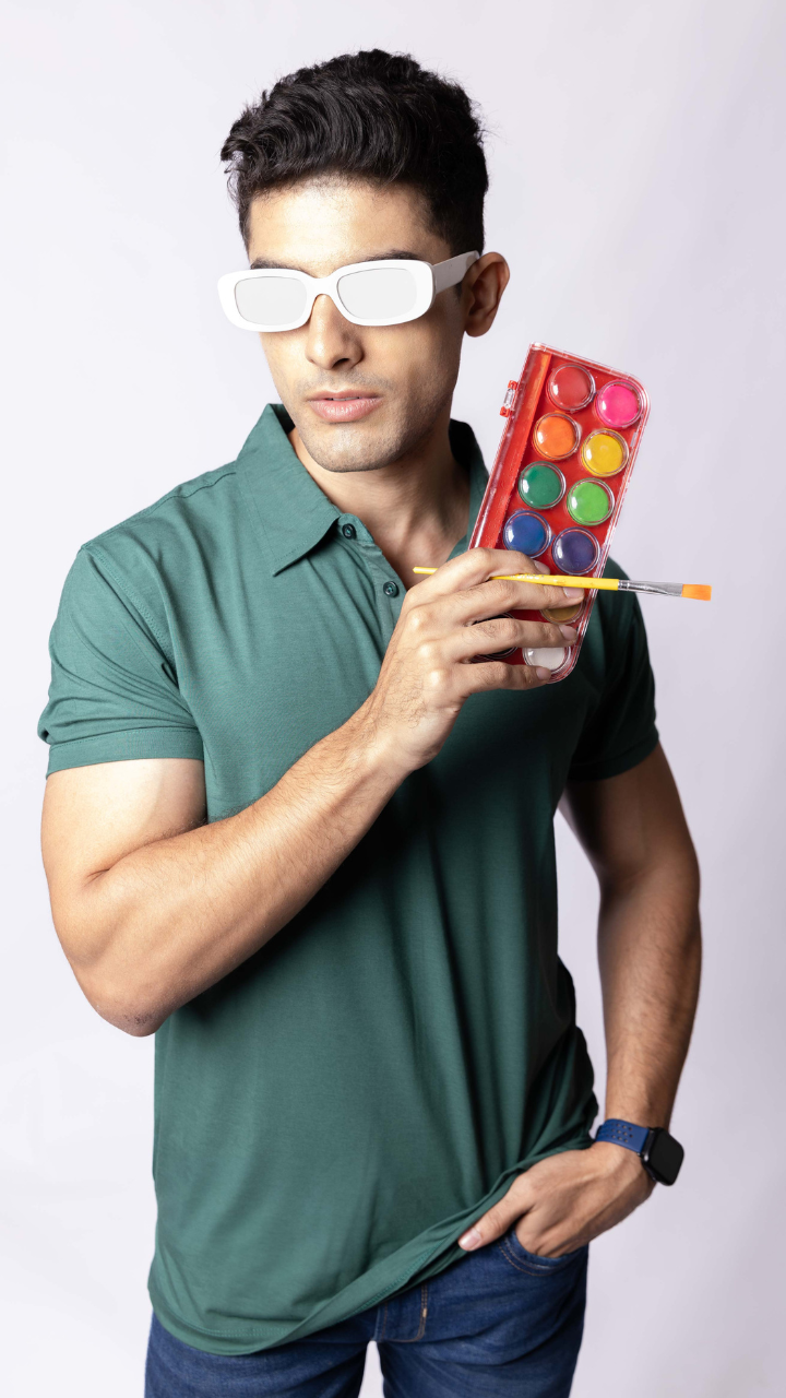 Bamboo & Tencel™ lyocell Polo Shirt for Men (Slim fit)